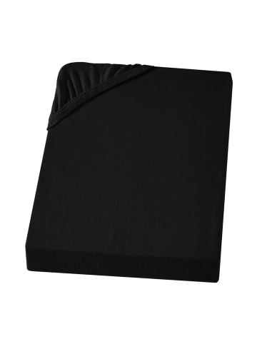 Carpe Sonno Biber Spannbettlaken in Schwarz