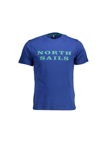 North Sails Blaues Baumwoll-T-Shirt