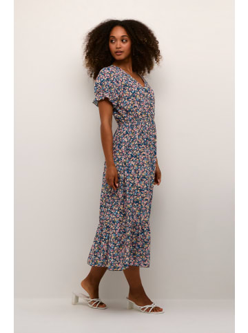 Cream Kleid CRLina Feminine in Navy flower Print