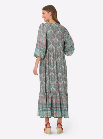 Heine Druck-Kleid in sand-flamingo-bedruckt