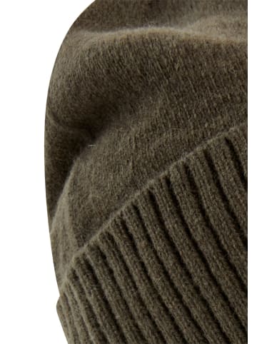 Camel Active Beanie aus reiner Lammwolle in Dunkelbraun