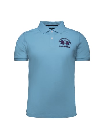 La Martina Poloshirt MAP001 in blau