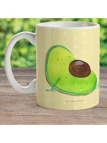 Mr. & Mrs. Panda Kindertasse Avocado Schwangerschaft ohne Spruch in Gelb Pastell