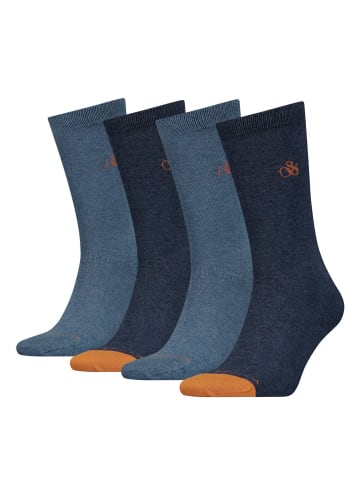 Scotch & Soda Socken SCSO Dip Toe CLASSIC Socks 4P in Blue