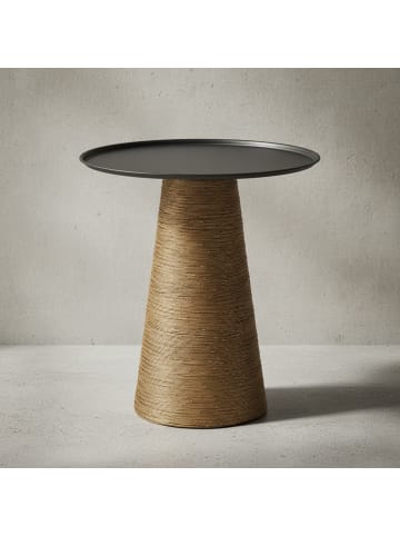 KADIMA DESIGN Beistelltisch Schwarz 40x40x45 cm Anstelltisch Aluminium,