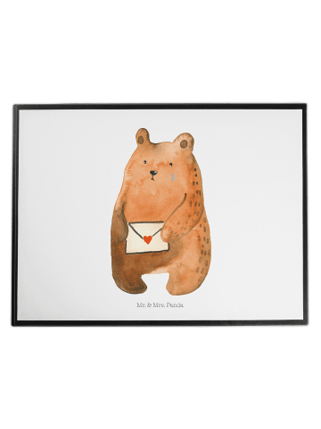 Mr. & Mrs. Panda Schreibunterlage Bär Vermissen ohne Spruch in Weiß
