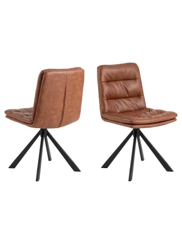 ebuy24 Esszimmerstuhl Dean Braun 2er Set