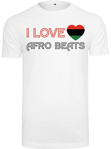 Mister Tee T-Shirt "I Love Afro Beats Tee" in Weiß