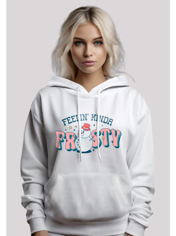 F4NT4STIC Hoodie Feelin Kinda Frosty Snowman in weiß