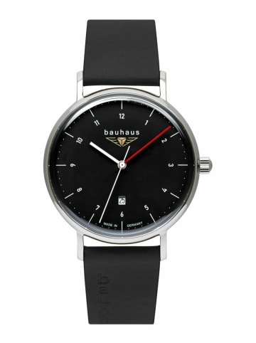 Bauhaus Quarzuhr für Herren in silber