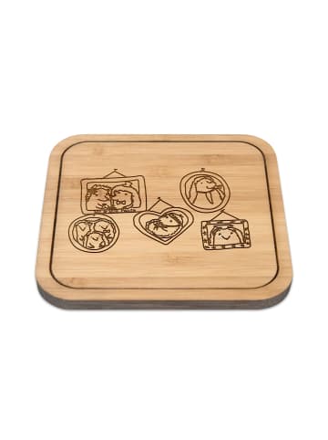 Mr. & Mrs. Panda Tischuntersetzer Igel Familie ohne Spruch in Transparent