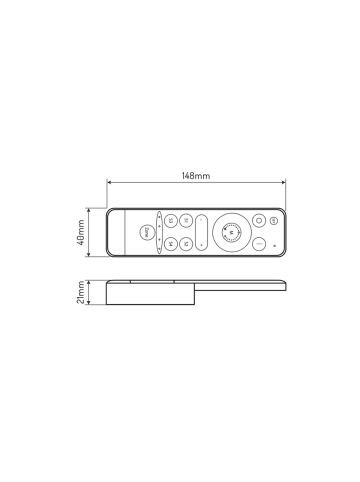 LED Line LED line® Fernbedienung LED WIFI TUYA VARIANTE DIM/CCT Controller in Weiß