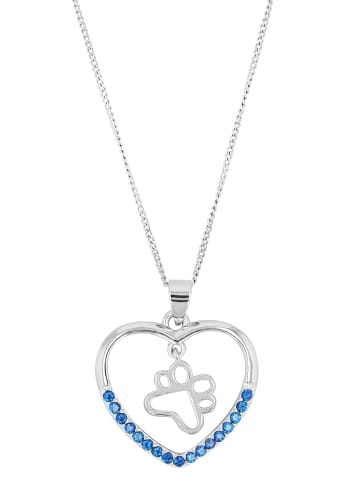 Adeliás Damen Anhänger – Herz Herzanhänger aus 925 Silber mit Zirkonia in silber