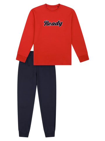 Schiesser Pyjama Nightwear 3 in rot