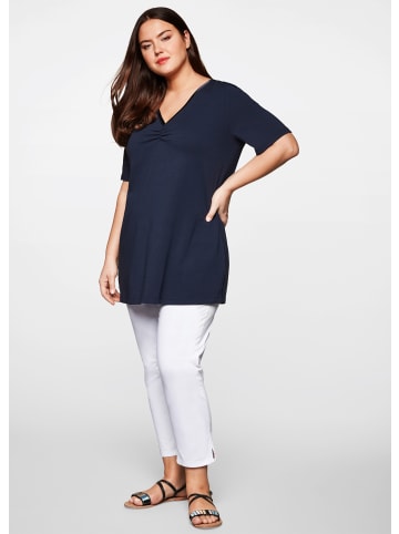 sheego Longshirt in marine