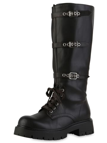 VAN HILL Schnürstiefel Emily in Dunkelbraun