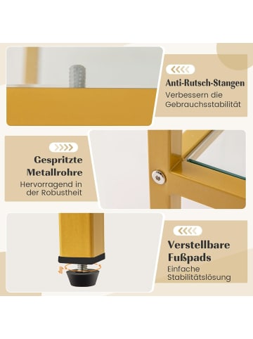COSTWAY TV-Schrank 147 x 40 x 62 cm in Gold