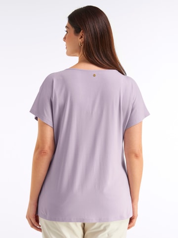 sheego Kurzarm-Shirt in flieder