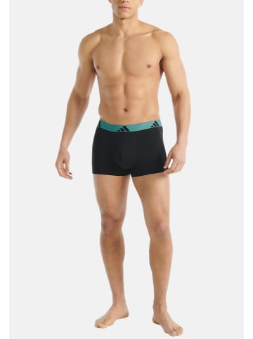 Adidas Sportswear Retro Short / Pant Active Flex Cotton in Schwarz / grün / blau