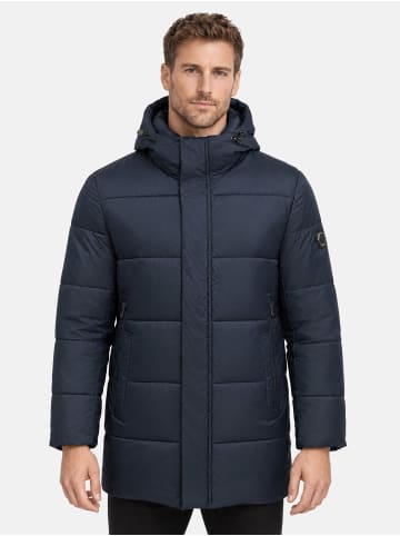 Tazzio Winterjacke "A811" - Lange Steppjacke, mit Kapuze - in Navy