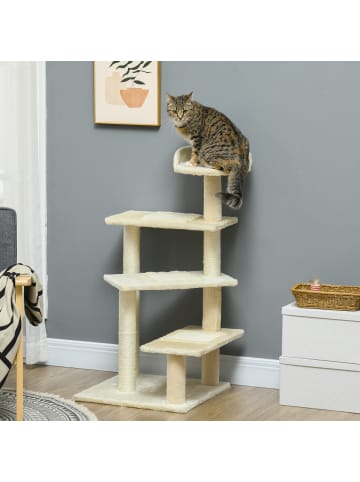 Pawhut Kratzbaum Beige L50 x B50 x H100 cm