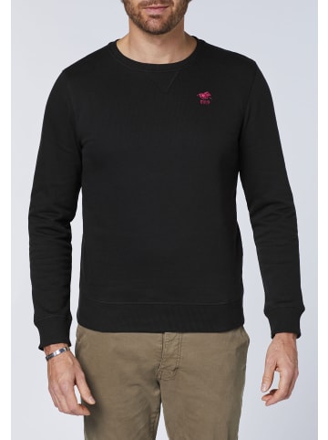 Polo Sylt Sweater mit gesticktem Logo in Schwarz