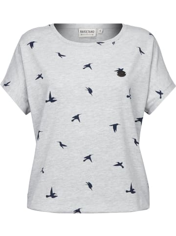 naketano T-Shirt "Schnella Baustella" in Grau
