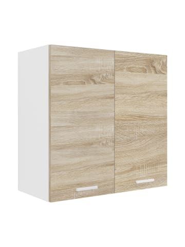 VCM  Küchenschrank B. 60 cm Hängeschrank Küche Esilo in Weiß / Sonoma-Eiche