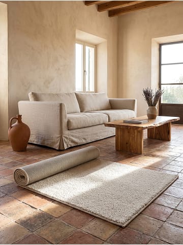 KADIMA DESIGN Läufer Uni weich wohnlich Wohnzimmer Schlafzimmer gemütlich Wohnraum in Creme