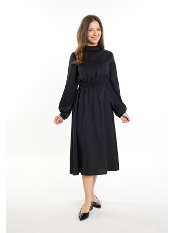 Usha Damen Midikleid in Schwarz