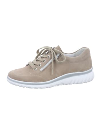 Komfort Schnürschuh in beige