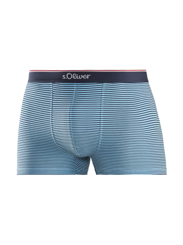 S. Oliver Boxer in rot, gestreift, navy