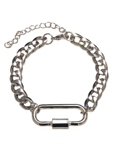 Urban Classics Urban Classics Unisex Fastener Bracelet in silver