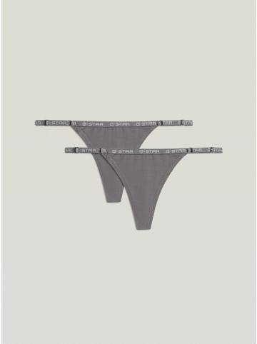 G-Star Raw G-String 2er-Pack steel grey