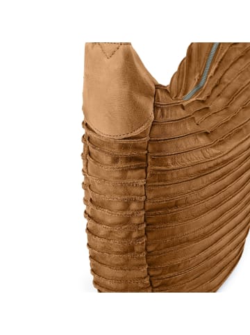 FREDs BRUDER Riffeltier S Schultertasche Leder 33 cm in desert brown