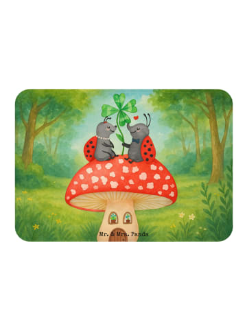 Mr. & Mrs. Panda Magnet Marienkäfer Fliegenpilz Design ohne Spruch in Weiß