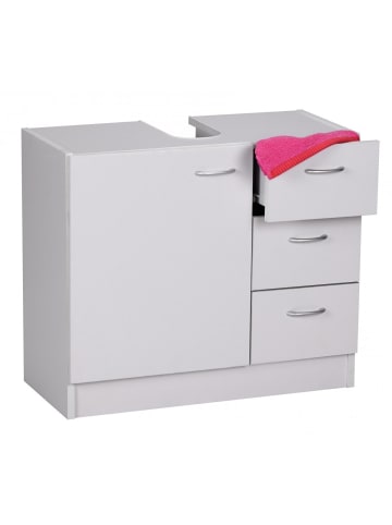FineBuy Badunterschrank "FB109741" in Weiß /