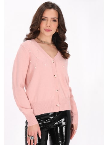 faina Women Cardigan in Antique Rose