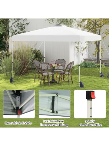 COSTWAY Pavillon 3x3 m in Weiß