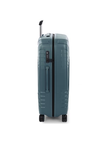 Roncato Ypsilon 4 Rollen Trolley 78 cm mit Dehnfalte in verde bottiglia