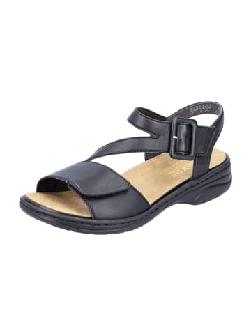 rieker Komfort Sandalen in Schwarz