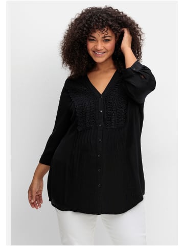 sheego by Joe Browns Bluse in schwarz