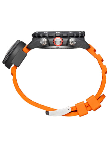 Luminox Chronograph Herrenuhr mit Kompass Bear Grylls Survival Anthrazit / Orange / Sch