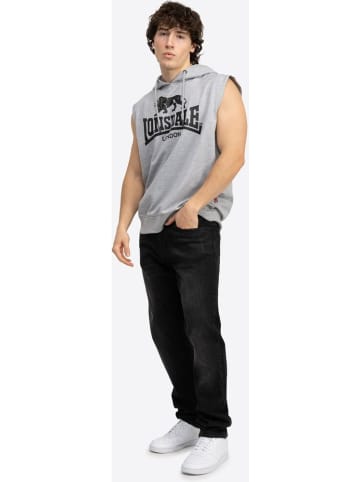 Lonsdale T-Shirt "Bignor Ärmelloses Sweatshirt Mit Kapuze Normale Passform" in Grau