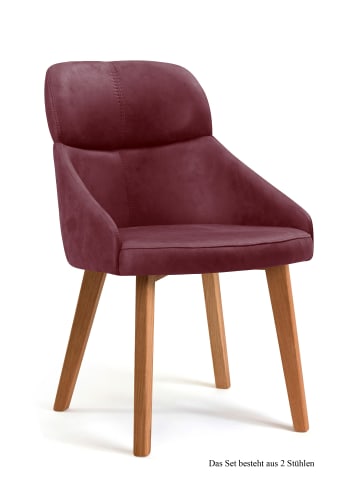 58 aufm Kessel ESSZIMMERSTUHL (2er-Set) Dasya 52x82x63 Eiche geölt/Khaki