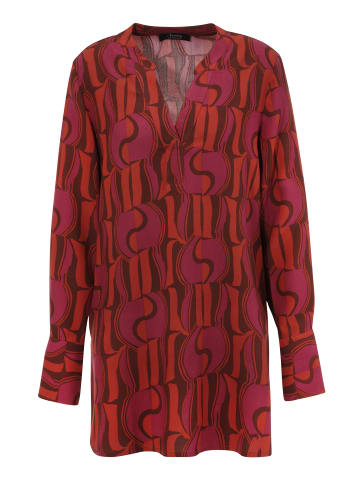 Aniston SELECTED Longbluse in dunkelrot-rot-fuchsia