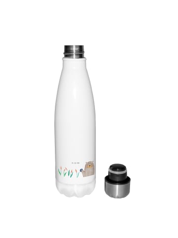 Mr. & Mrs. Panda Thermos Otter Stein ohne Spruch in Weiß