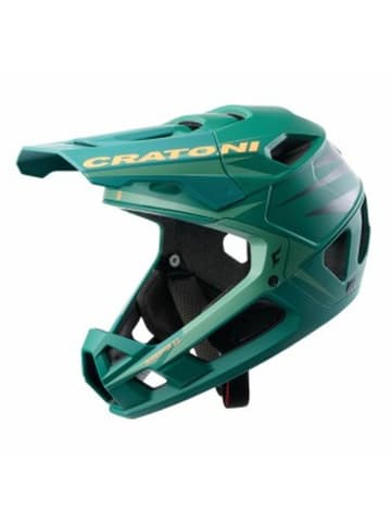 Cratoni Fullface - Helm Interceptor 2.0 in grün/neonorange matt