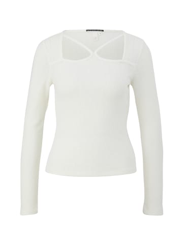 QS T-Shirt in 0200_ecru