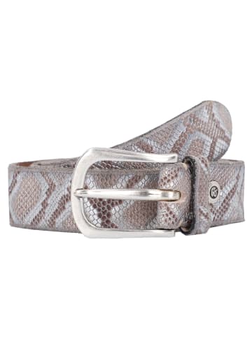 b.belt Gürtel Leder in braun- metallic